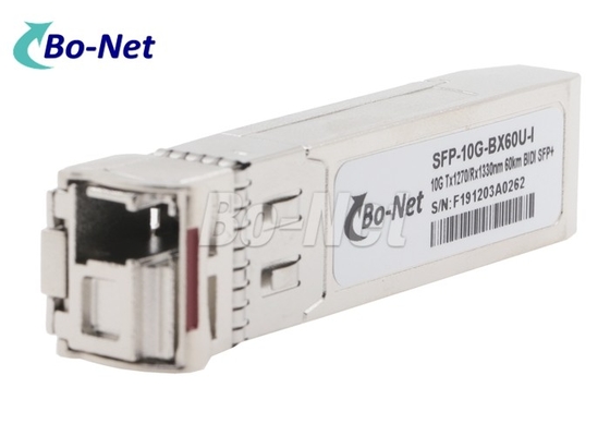 Single Fiber Used Cisco Modules BIDI SFP-10G-BX60U-I 10G  60km 1270nmTX 1330nmRX